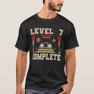 Level 7 Complete 7th Anniversary Video Gamer T-Shirt