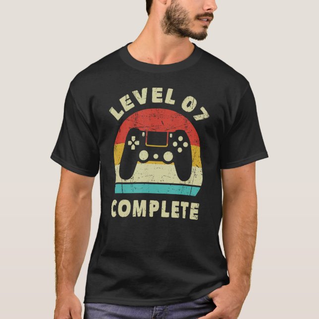 Level 7 Complete - 7th Funny Wedding Anniversary F T-Shirt (Front)