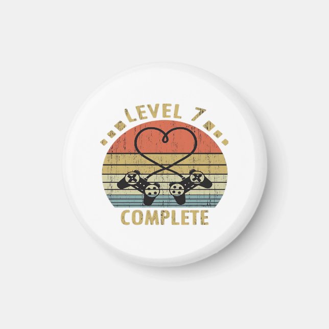 Level 7 Complete - 7th Wedding Anniversary Gift Vi Magnet (Front)