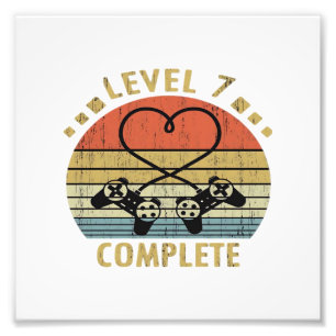Level 7 Complete - 7th Wedding Anniversary Gift Vi Photo Print