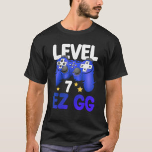 Level 7 EZ GG 7th Gamer Boy Teenager Controller Bi T-Shirt