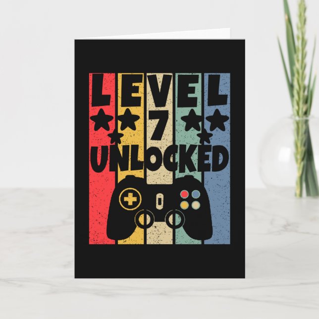Level 7 Unlocked Card (Front)