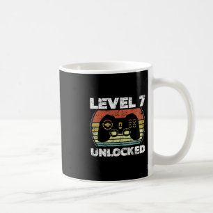 Level 7 Unlocked Funny Video Gamer 7th Birthday Coffee Mug