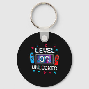 Level 7 Unlocked Gamer 7th Birthday Gift Video Gam Key Ring