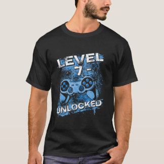 Level 7 Unlocked Gaming Gamer T-Shirt