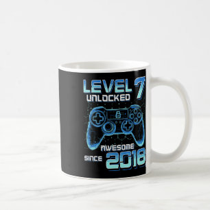 Level 7 Unlocked Video Game Party 7th Birthday Gam Coffee Mug