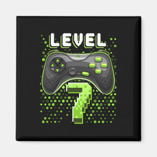 Level 7 Video Game Controller 7th Birthday Gamer G Magnet