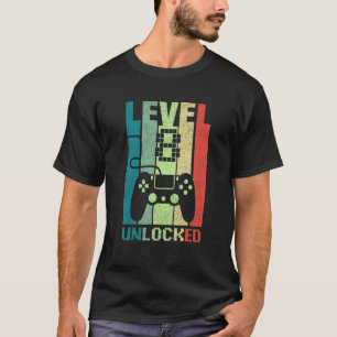 Level 8 Birthday Boy 8 Year Old Video Games Gaming T-Shirt