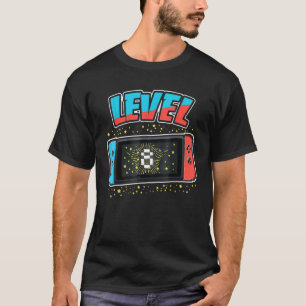 Level 8 Birthday Boy 8 Years Old Video Games T-Shirt