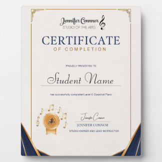 Level 8 Piano Plaque