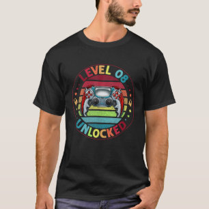 Level 8 Unlocked Awesome Since 2013 8Th Birthday G T-Shirt