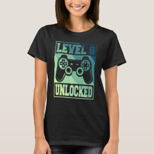 Level 8 Unlocked School Eighth Grade Gamers T-Shirt