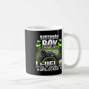 Level 8 Unlocked Video Game 8th Birthday Gamer Gif Coffee Mug