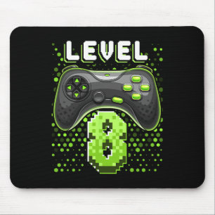Level 8 Video Game Controller 8th Birthday Gamer G Mouse Pad