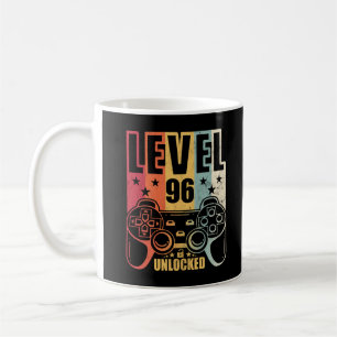Level 96 Unlocked Gaming Birthday Gamer Coffee Mug