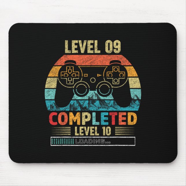 Level 9 Completed Level 10 Loading 9th Birthday Vi Mouse Pad (Front)