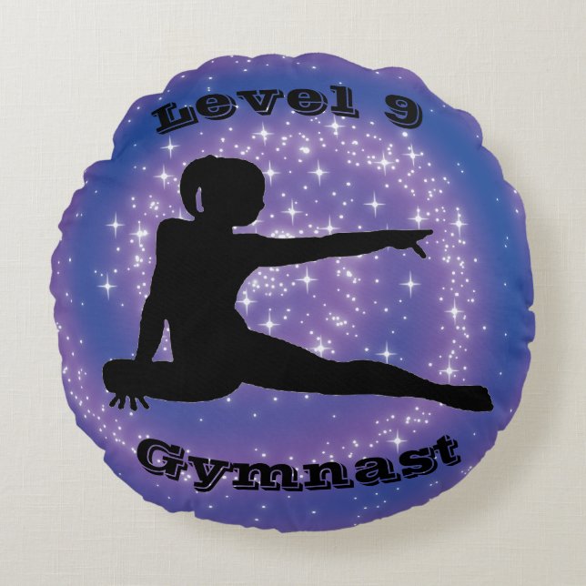 Level 9 Gymnast Round Cushion (Front)
