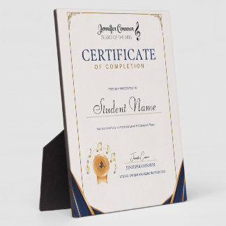 Level 9 Piano Plaque