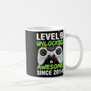 Level 9 Unlocked 9th Birthday 9 Year Old Boy Gifts Coffee Mug