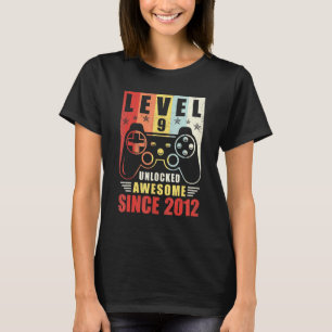 Level 9 Unlocked Awesome 2012 Video Game 9th T-Shirt