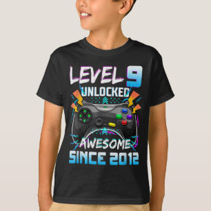 Level 9 Unlocked Awesome 2012 Video Game T-Shirt