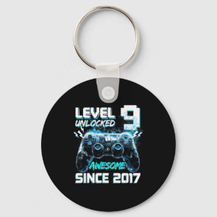 Level 9 unlocked awesome 2017 video game 9th key ring