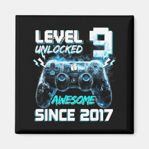 Level 9 unlocked awesome 2017 video game 9th magnet