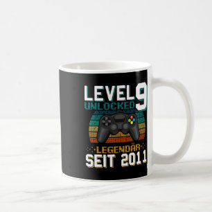 Level 9 Unlocked Awesome Since 2015 9th Birthday G Coffee Mug