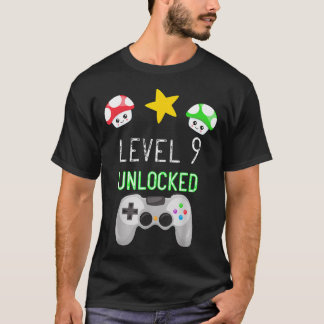 Level 9 Unlocked Gamer Nine Year Old T-Shirt