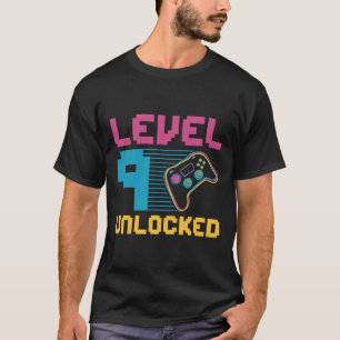 Level 9 Unlocked Gaming Birthday 1 T-Shirt