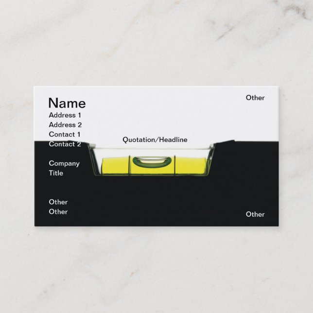 Level Business Card (Front)