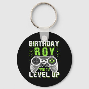 Level Clic Up Birthday Boy Video Game Kids Girls B Key Ring