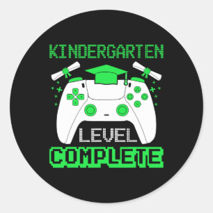 Level Complete Gamer School Graduation Gifts 3  Classic Round Sticker