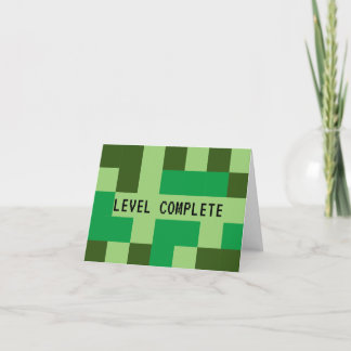 Level Complete Gamer's Thank You Card
