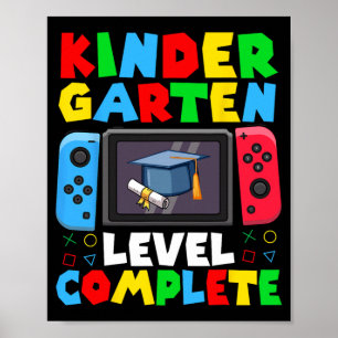 Level Complete Last Day Of School Graduate Boys Poster