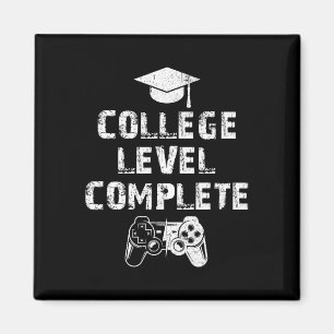 Level Complete Vintage Funny Video Gamer Graduatio Magnet