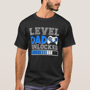 Level Dad Gender Reveal Gamer Pregnancy Announceme T-Shirt