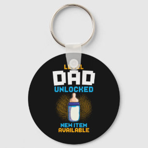 Level Dad Unlocked Pregnancy Announcement Gamer Fa Key Ring