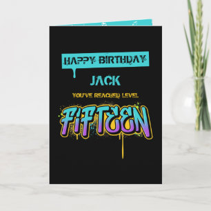 Level Fifteen Birthday Card