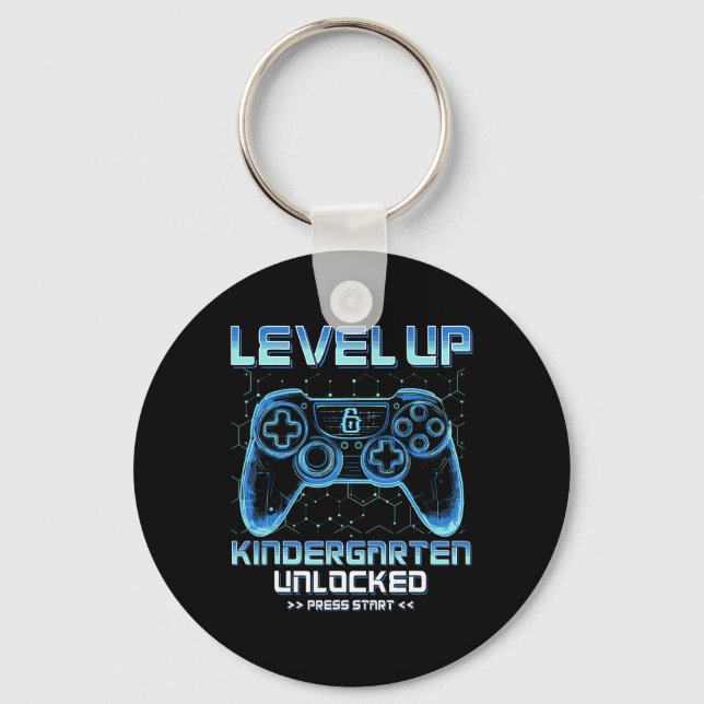 Level Kindergarten Unlocked Back To School Video G Key Ring (Front)