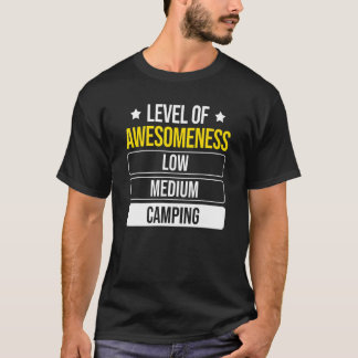 Level Of Awesomeness Camper Camper T-Shirt