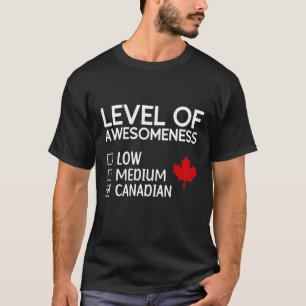Level Of Awesomeness Canadian T-Shirt