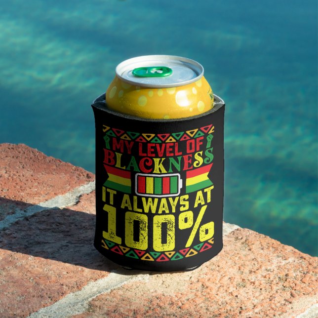Level Of Blackness Juneteenth Black History  Can Cooler (In Situ Pool)