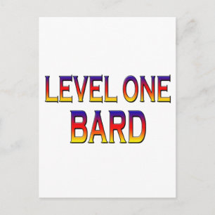 Level one bard postcard