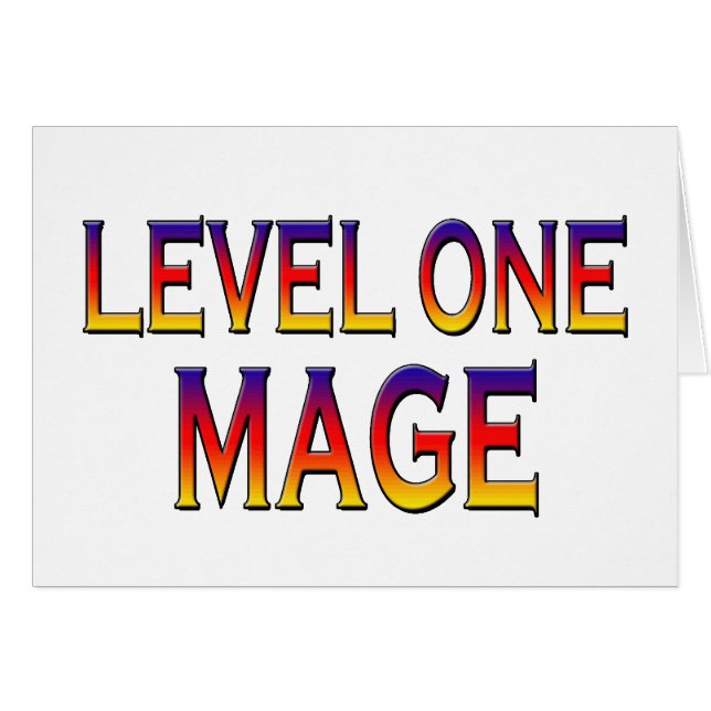 Level one mage (Front Horizontal)
