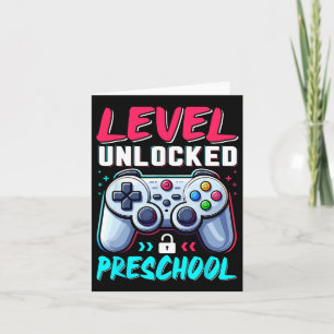 Level Preschool Unlocked Back To School Boys Team Card