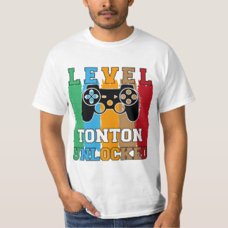 Level Tonton Unlocked Design Wht T-shirt