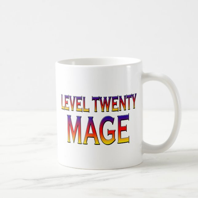 Level twenty Mage Coffee Mug (Right)
