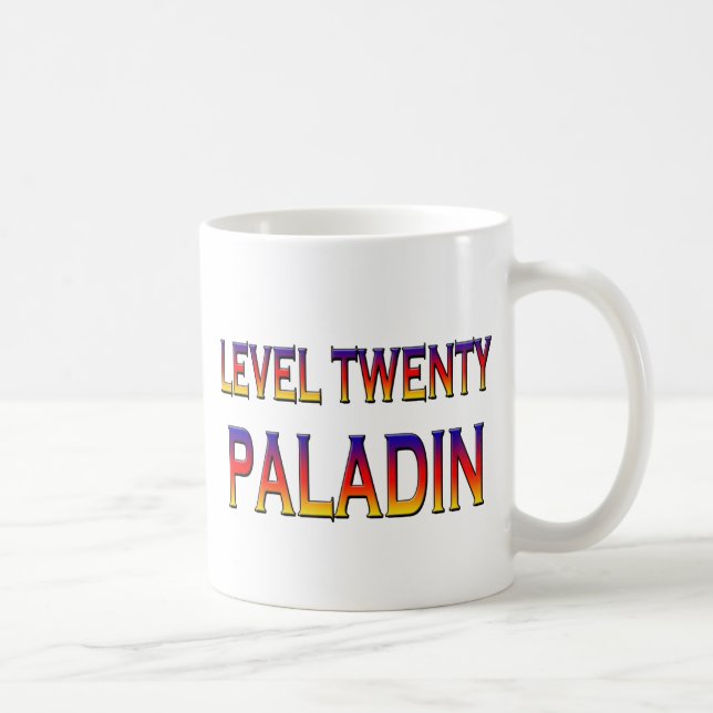 Level twenty paladin coffee mug (Right)