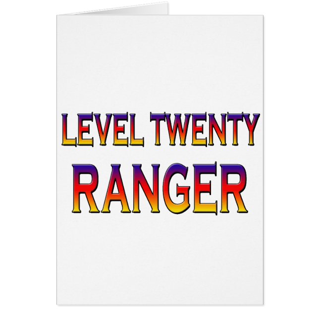 Level twenty ranger (Front)